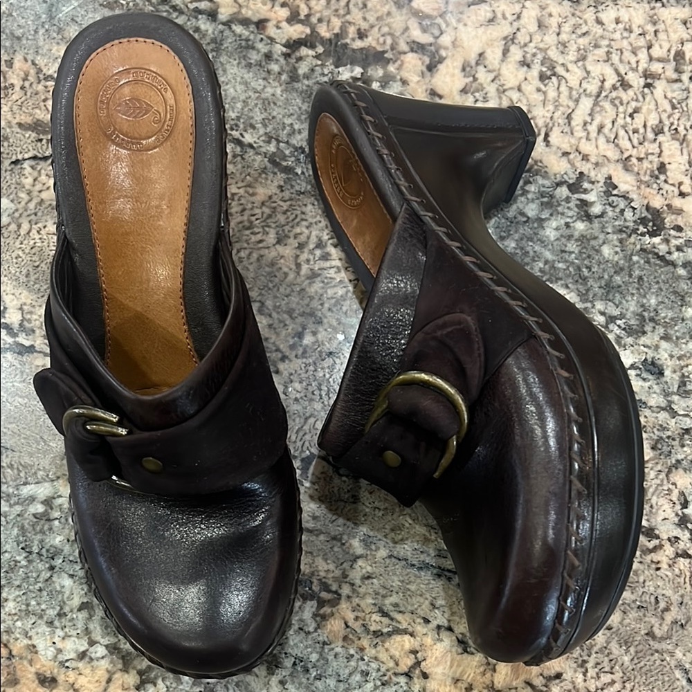Nurture Mules with Chunky Heel